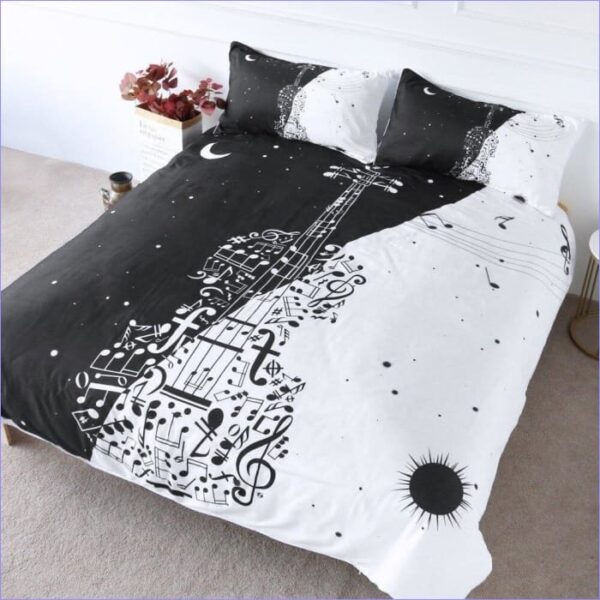 housse de couette boho violon constellation