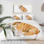 housse de couette bulldog anglais élégante