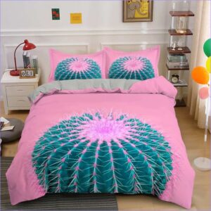 housse de couette cactus cleistocactus rose