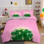 Housse de Couette Cactus Gymnocalycium Rose