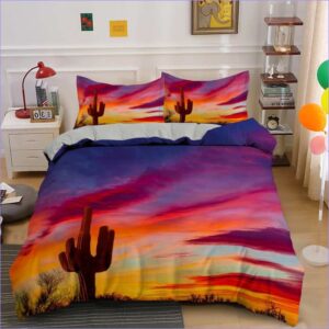 housse de couette cactus sunset