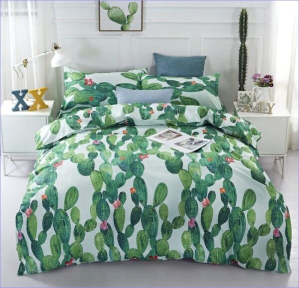 housse de couette cactus verdoyant