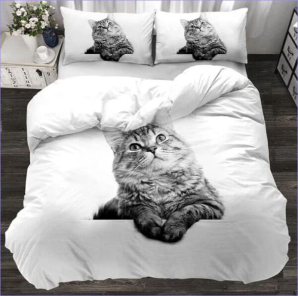 housse de couette chat design