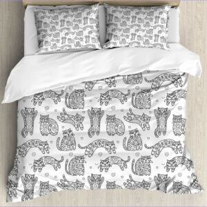 housse de couette chat aztèque