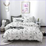 Housse de Couette Chat blanc