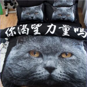 housse de couette chat British Shorthair
