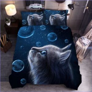 Housse de Couette Chat Bulle élégante