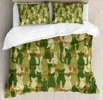 housse de couette chat camouflage