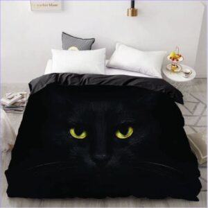 housse de couette chat dans l'ombre