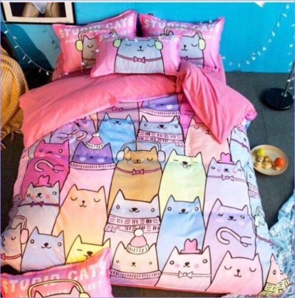 Housse de Couette Chat famille