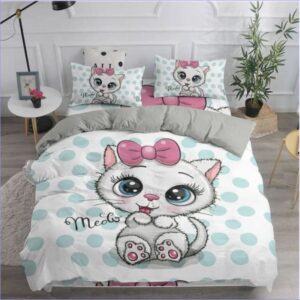 housse de couette chat fillette