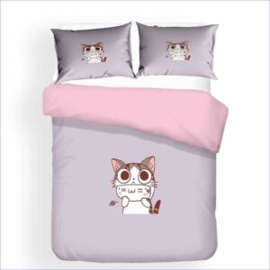 Housse de Couette Chat gourmand en couleurs vives