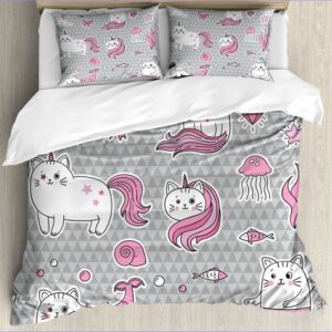 housse de couette chat licorne