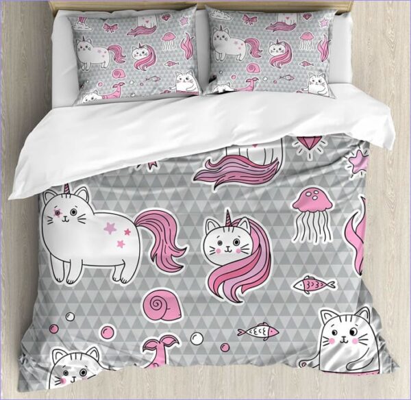 housse de couette chat licorne