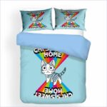 housse de couette Chat manga Arc en ciel
