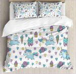 housse de couette chat merveilleuse