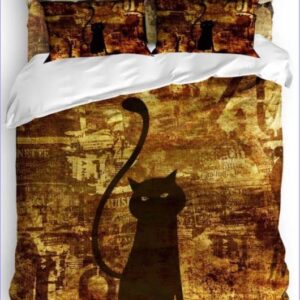 housse de couette chat mystère