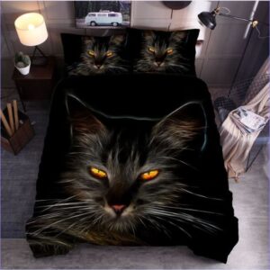 Housse de couette Chat noir - Dessin