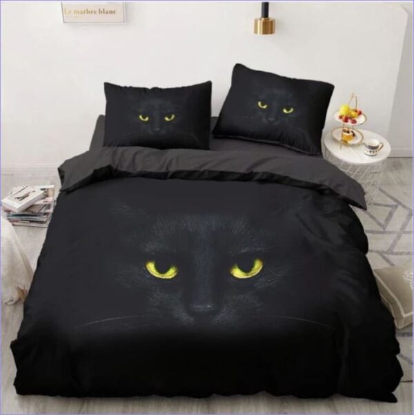 Housse de Couette Chat noir