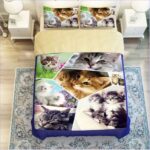 housse de couette chat patchwork illustrations