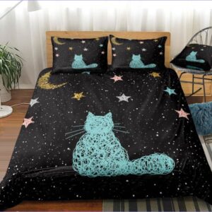 housse de couette chat rêveur