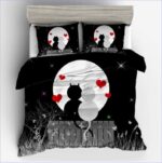 Housse de Couette Chat Romantique