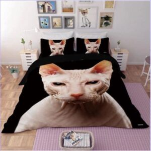 housse de couette Chat Sphynx