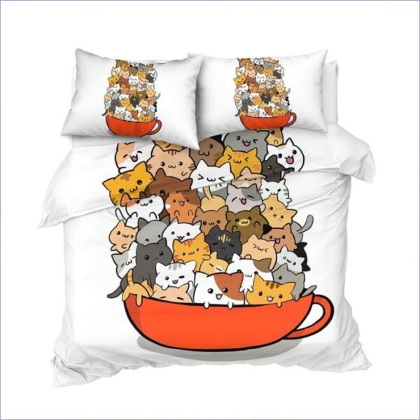 Housse de couette chaton une personne