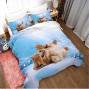 housse de couette chaton joueur