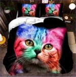 Housse de Couette Chaton Multicolore