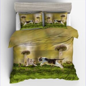 housse de couette chaton nature