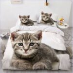 Housse de Couette Chaton réaliste