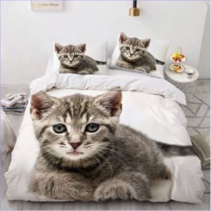Housse de Couette Chaton réaliste