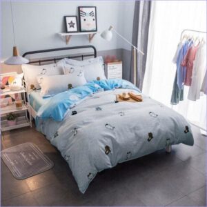 Housse de Couette Chatons Bleus
