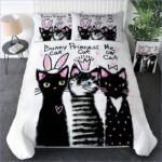 housse de couette chatons noirs caolette