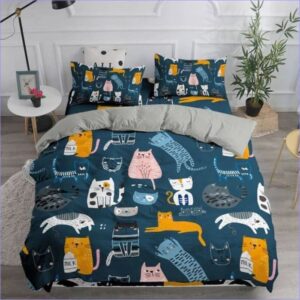 Housse de Couette Chats colorés