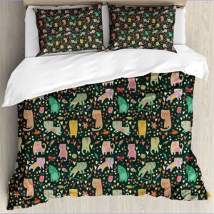 Housse de Couette Chats Multiples