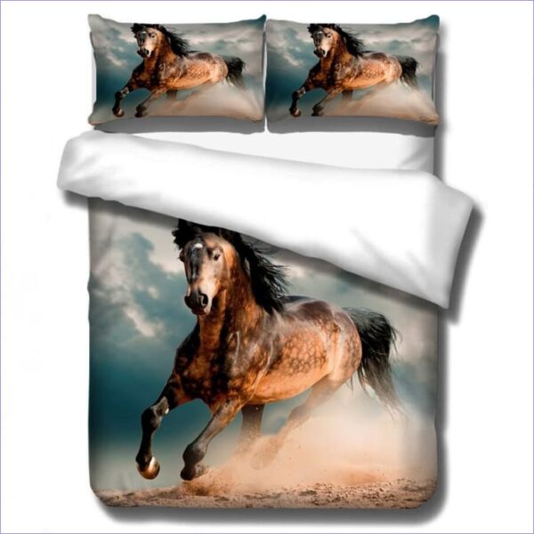 housse de couette motif cheval