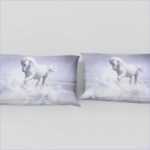 chambre élégante avec housse cheval