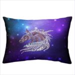 parure de lit cheval violette