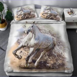 housse de couette cheval pur sang course