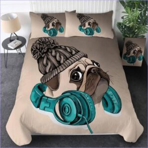 housse de couette chien carlin