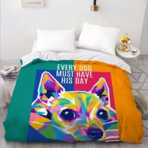 housse de couette chihuahua multicolore