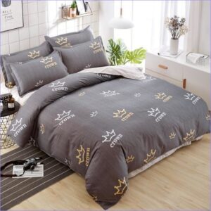 housse de couette avec motif couronnes