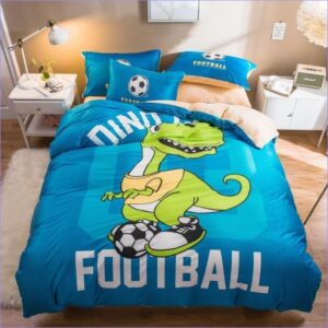 housse de couette dinosaure football