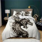 housse de couette dragon artistique