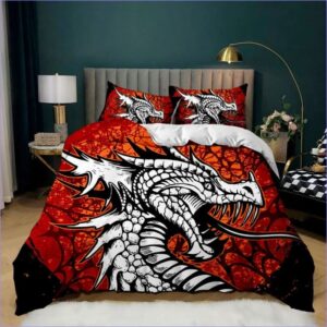 housse de couette dragon tribal