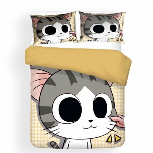 housse de couette chaton manga