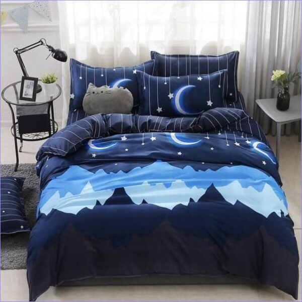 housse de couette enfant montagnes de nuit