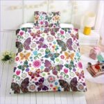 housse de couette enfant papillons